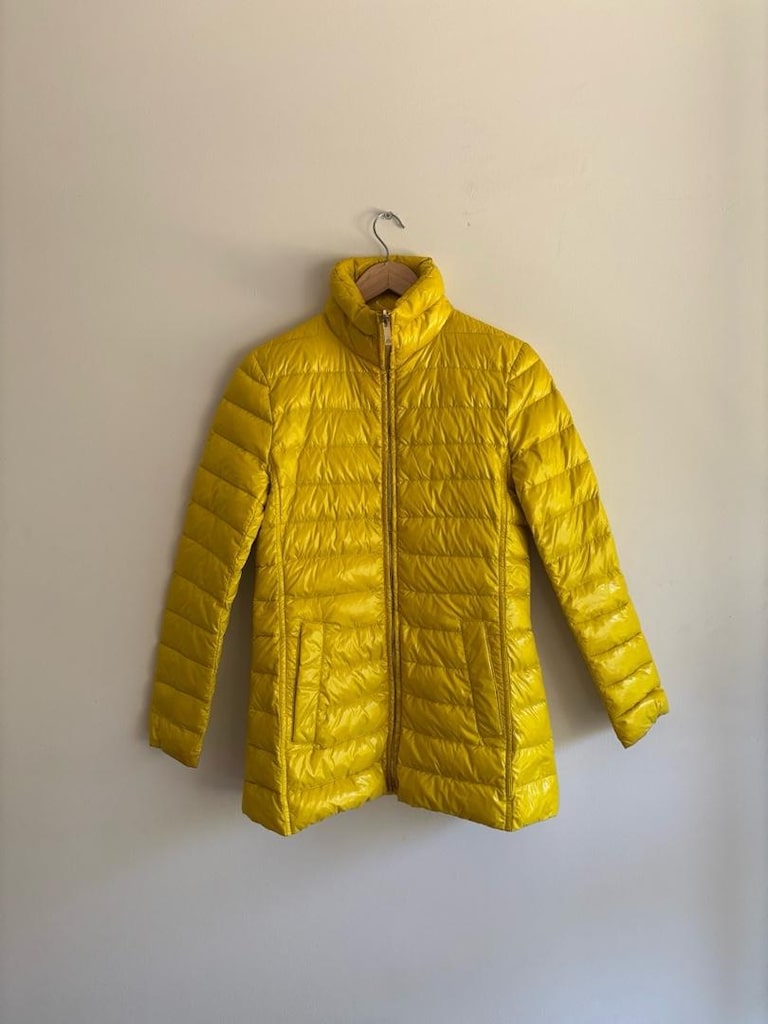 Burberry Orjinal Kaz tüyü kadın Sarı Mont