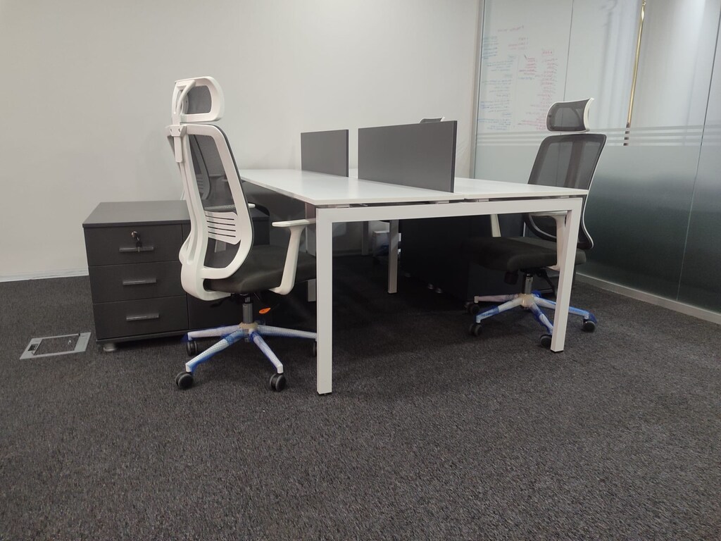 KİŞİ BAŞI ETAJERLİ MASA / METAL AYAKLI MASA / QUİK OFİS - 5
