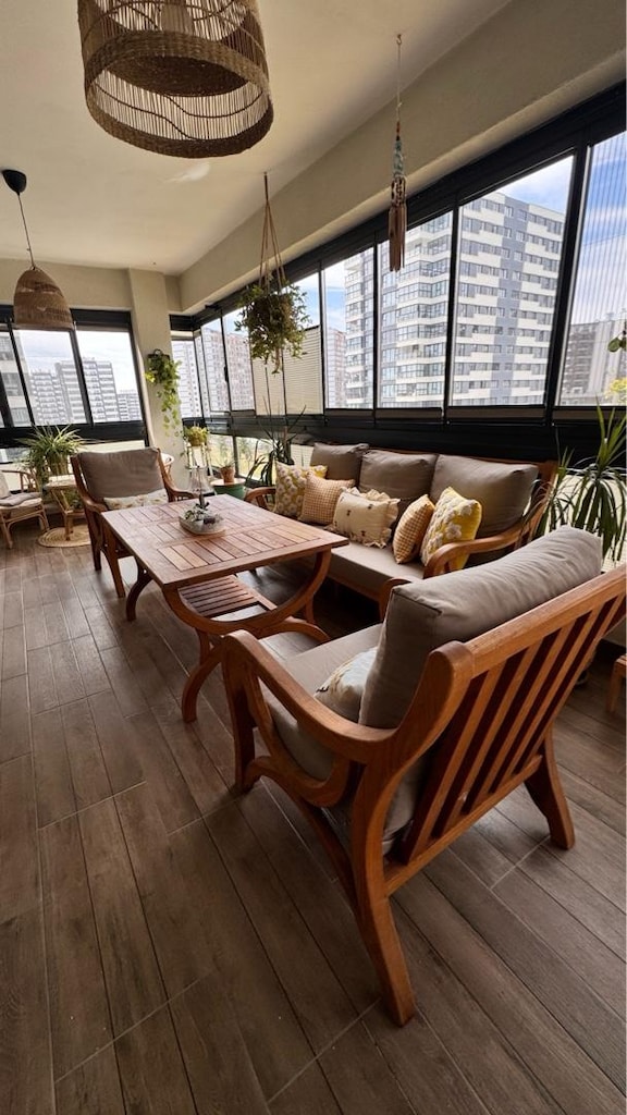Gerçek ahşap balkon, bahçe takımı - 5
