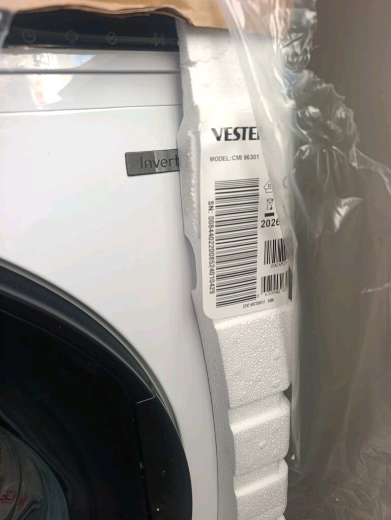 Vestel invertör çamaşır makinesi 9 kg