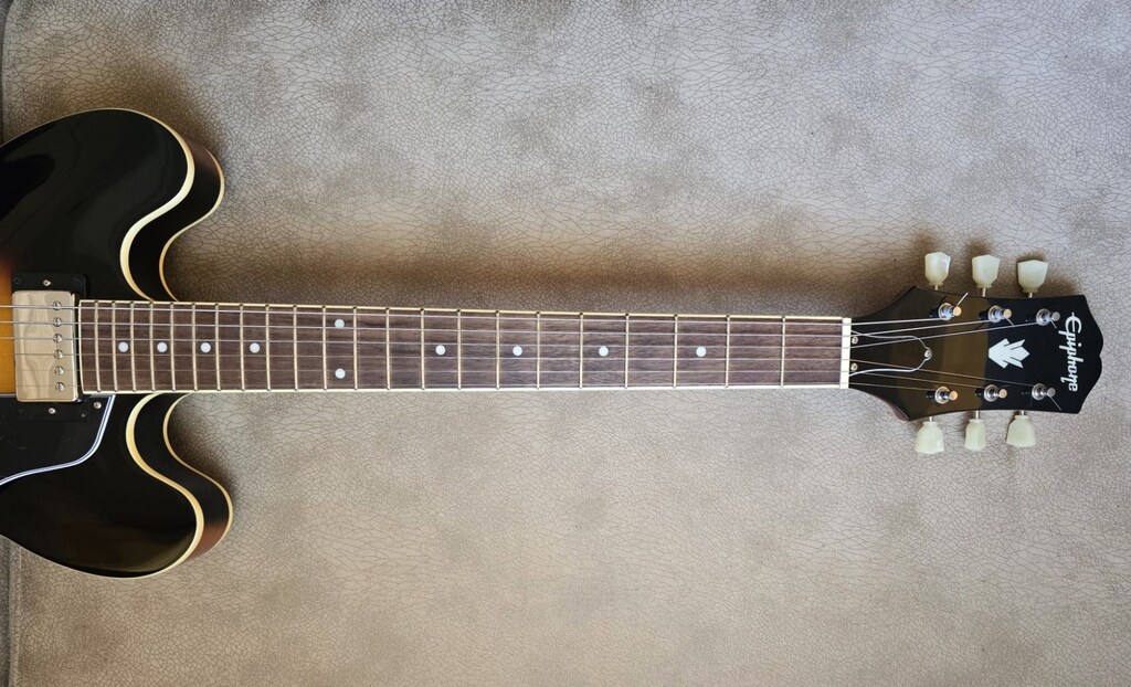 EPIPHONE ES-335 SEMI HOLLOW BODY VINTAGE SUNBURST ELEKTRO GİTAR - 4