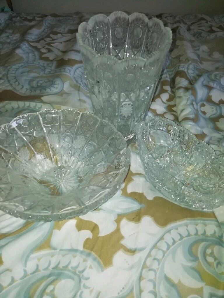 Antika Kristal vazo takım - 2