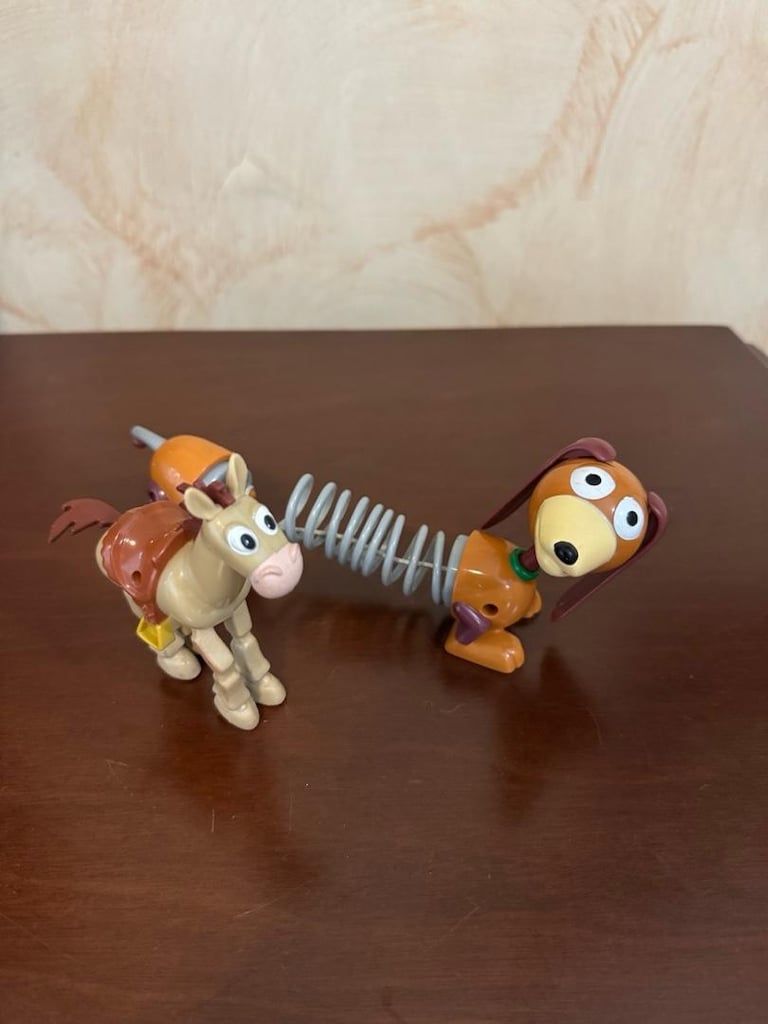 Toy Story Slinky Dog ve Woody Figür Oyuncak Disney Eski Dönem - 2