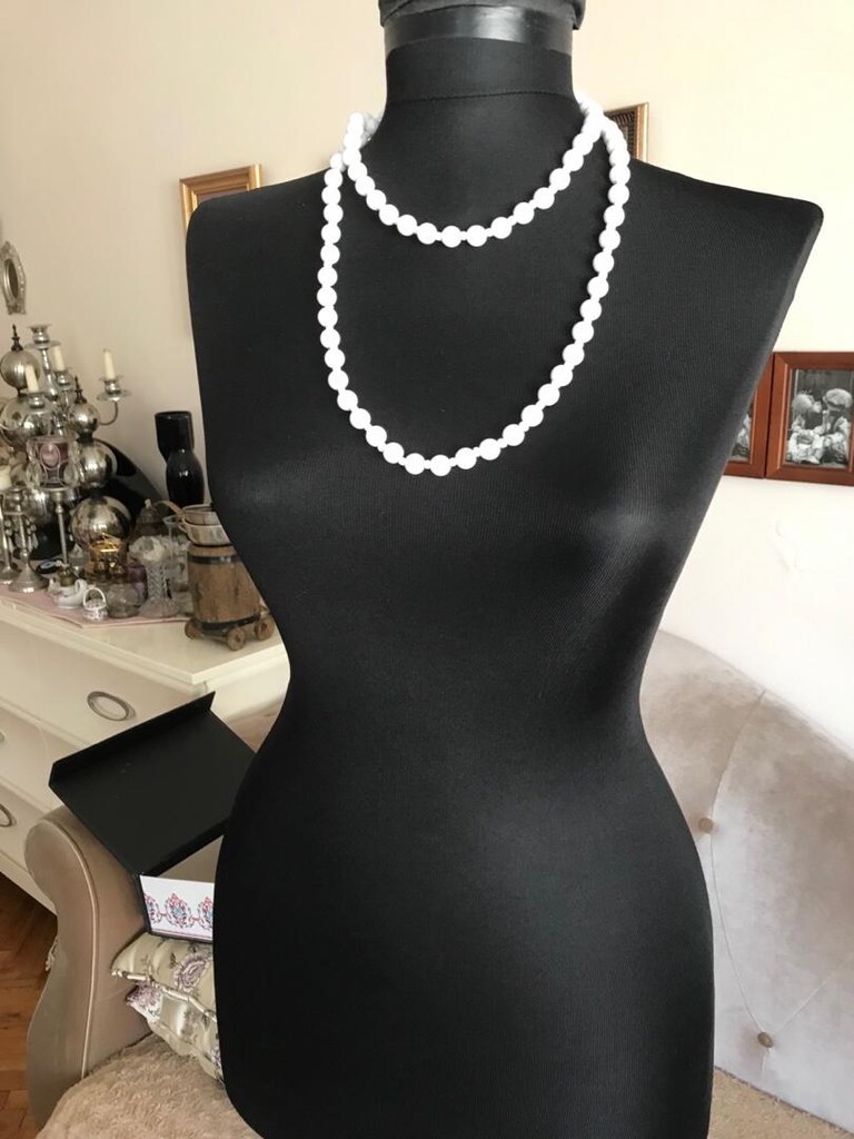 bayan kolye 2 model mavili 650 beyaz 500 tlbuğün gel al - 2