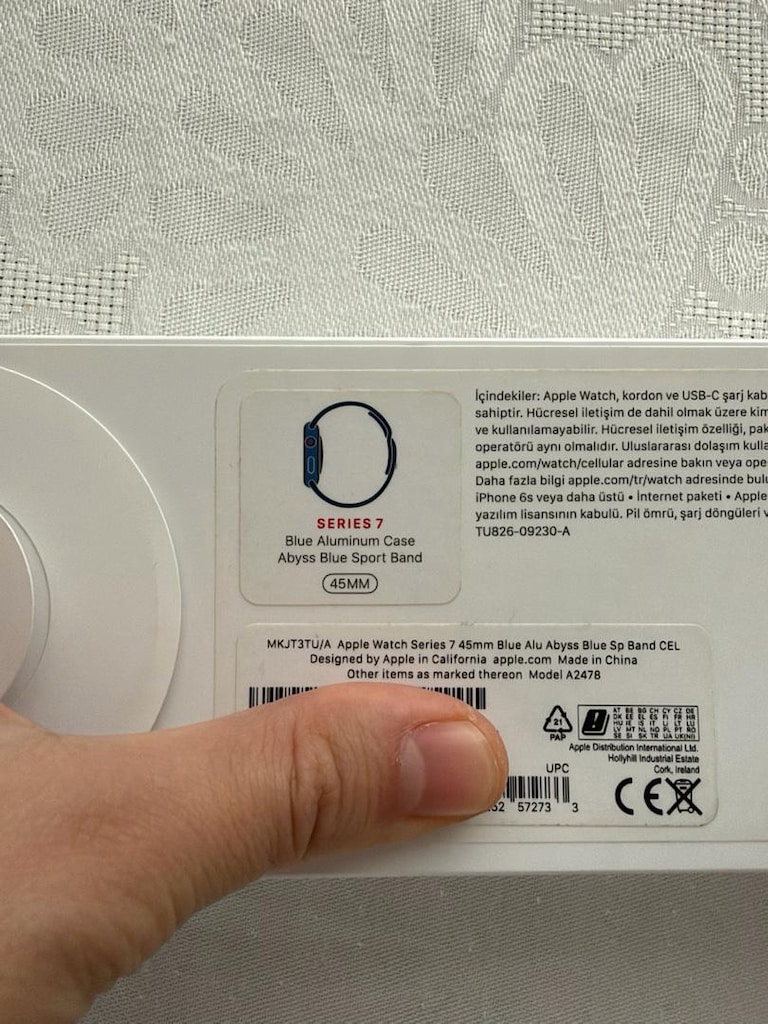 Apple watch 7 45mm e simli - 2