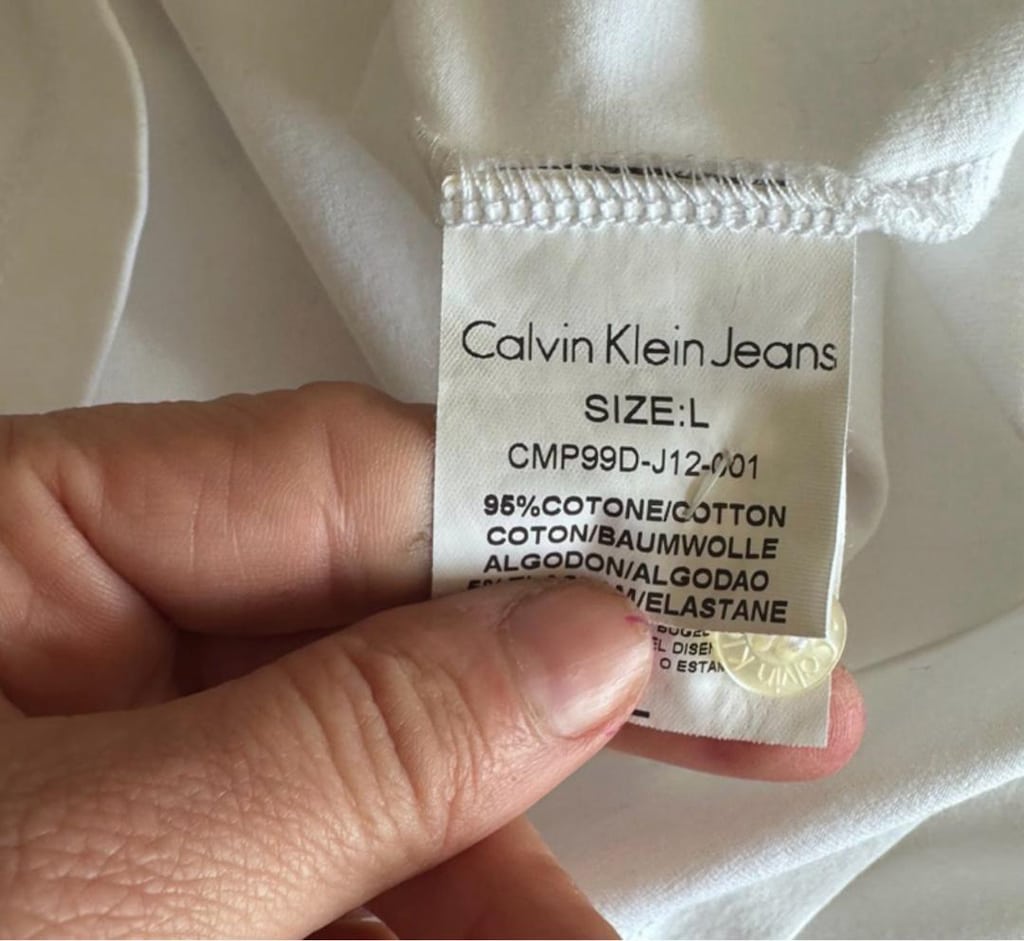Calvin Klein Jeans Beyaz Uzun Kollu Tişört - 2