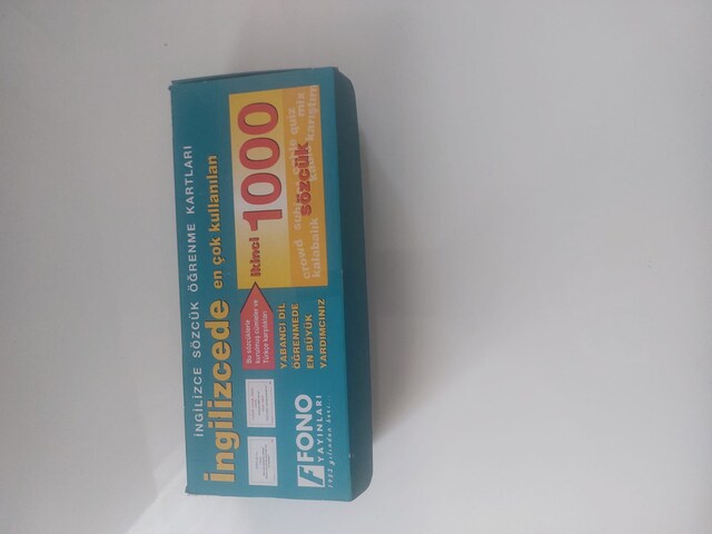 FONO İNGİLİZCE SÖZCÜK ÖĞRENME KARTLARI İLK 1000 VE İKİNCİ 1000 SÖZCÜK