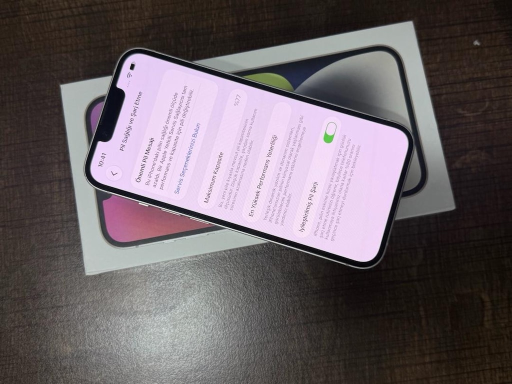 İPHONE 14 BEYAZ 128GB TERTEMİZ DEĞİŞENSİZ HERŞEYİ ORJİNAL - 6