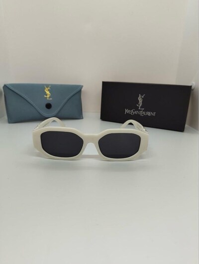 ‼‼YVES SAINT LAURENT GÜNEŞ GÖZLÜĞÜ FÜME- BEYAZ