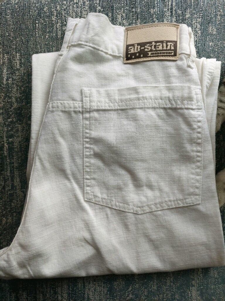 KETEN görünüm fırça desen pantolon - 10