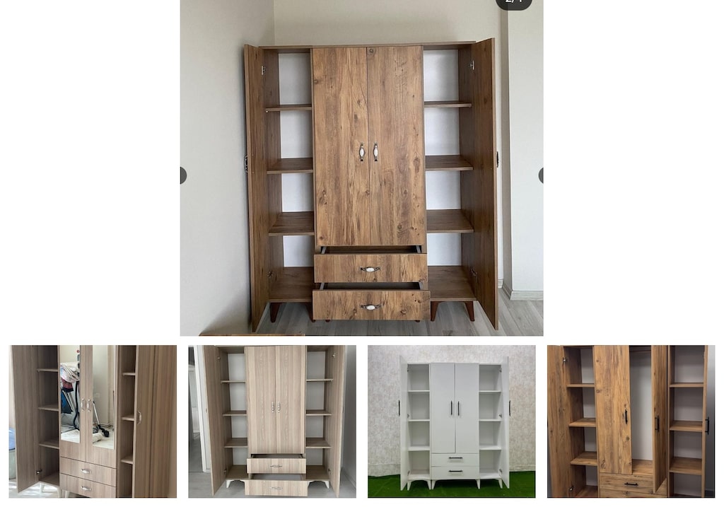 4 kapaklı elbise dolabı bydnsqlcvf - 2