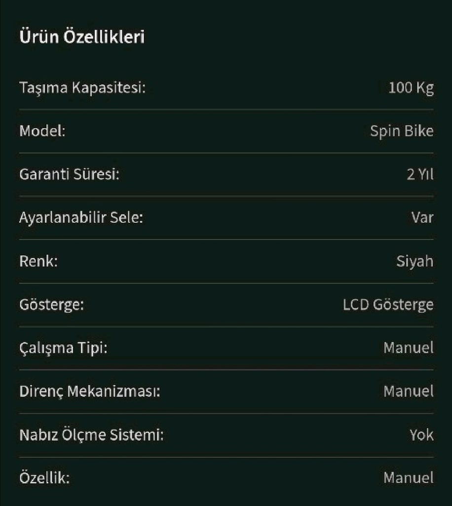 Robx E1 Smart Spin Bike | Kutulu, Garantili, Çok Az Kullanılmış - 6