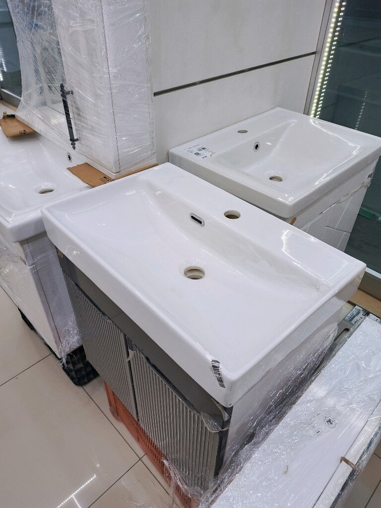 60 cm mebran kapakli banyo dolabi - 9