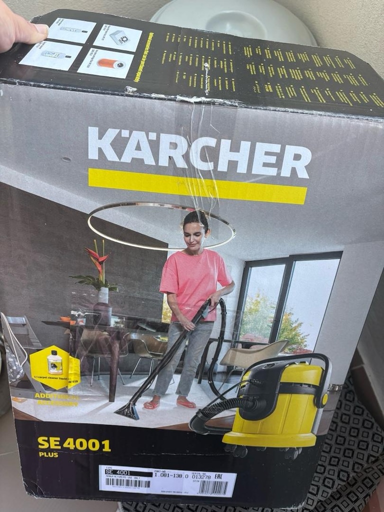 TAŞINIYORUZ!!! Karcher SE 4001 Halı ve Koltuk Yıkama Makinesi - 5