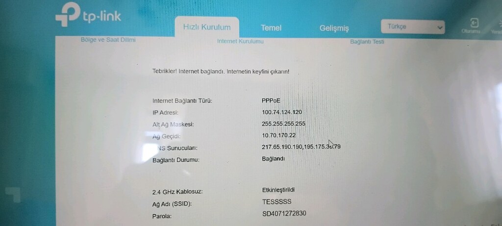 Sıfır Tplink VR300 1200 mpbs VDSL modem yeni modelidir. - 2