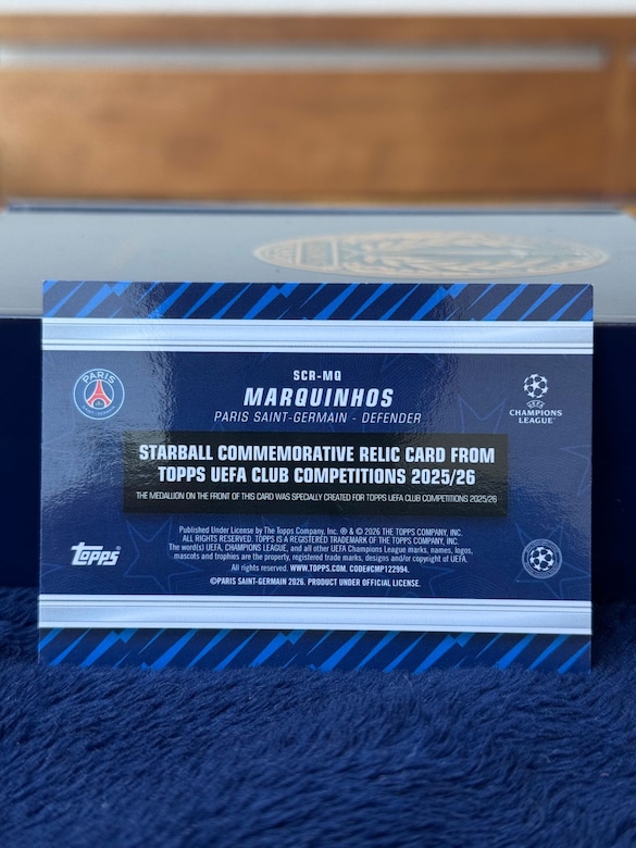 Marquinhos Starball Relic Topps UCC PSG Futbol Kartı - 2