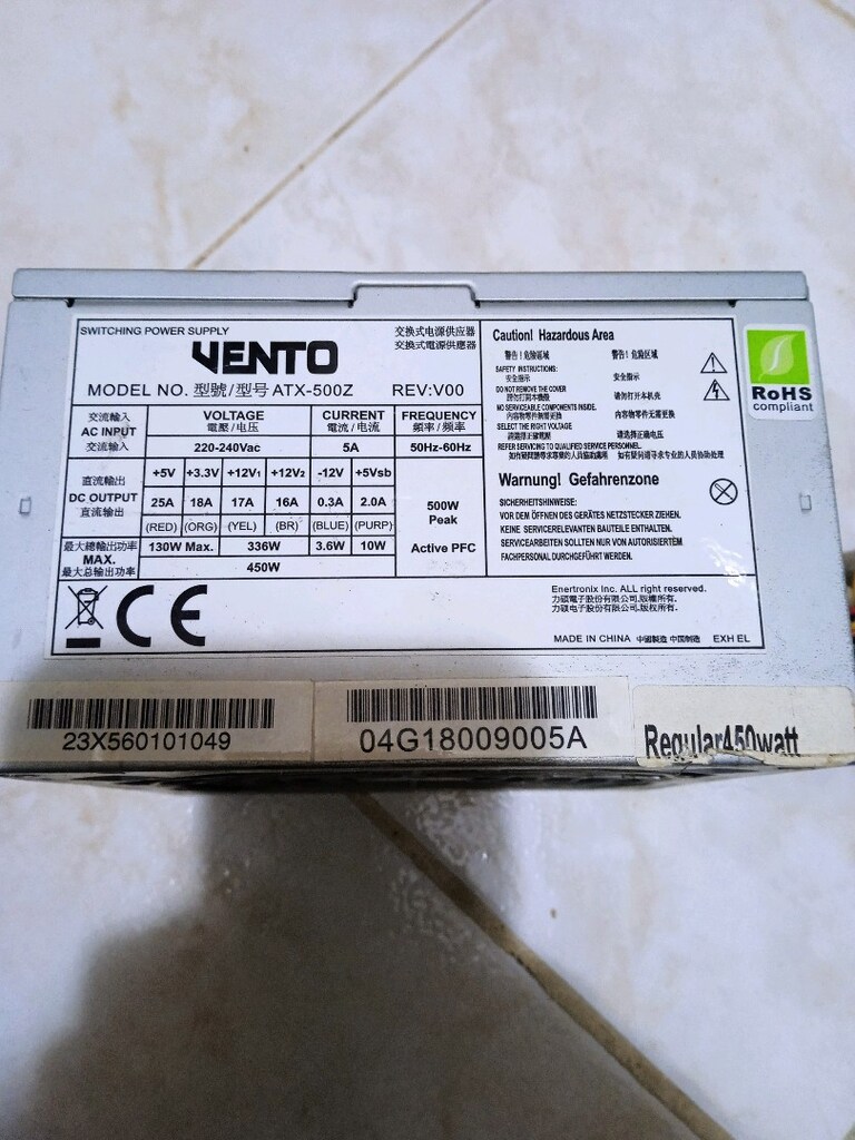 Bilgisayar güç kaynağı 450 watt - 2
