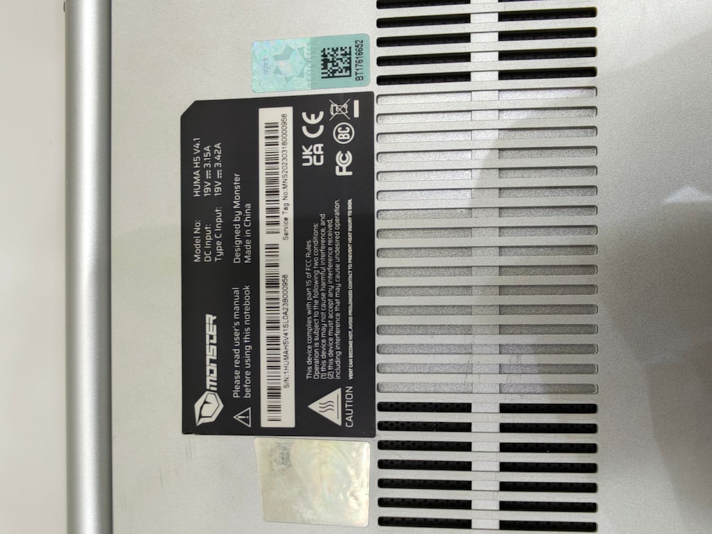 Monster Huma H5 V4.1 i5-1235U 32 GB RAM 1 TB SSD 15.6 İnç Laptop - 7