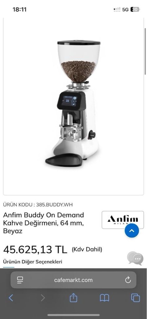 ESPRESSO MAKİNASI VE DEĞİRMEN SET - 4