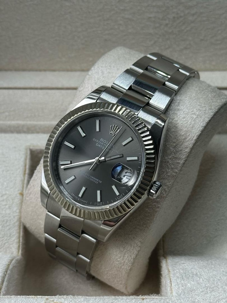 ROLEX DATEJUST RHODIUM 3135 ETA - 2