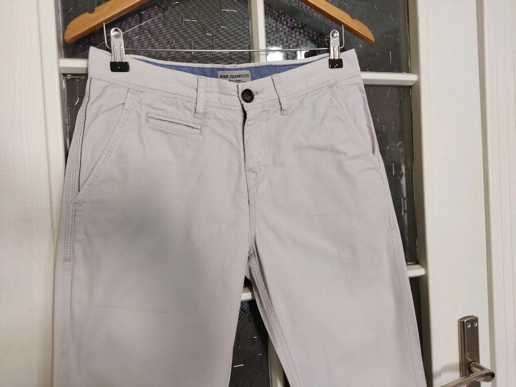 Erkek çocuk mavi jeans kumaş pantolon - 3