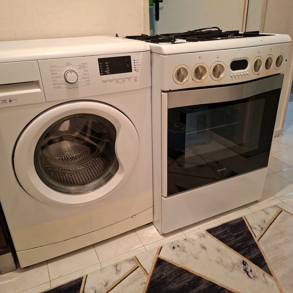 çamaşır makinesi ve doğalgazlı ocak fırın - 7