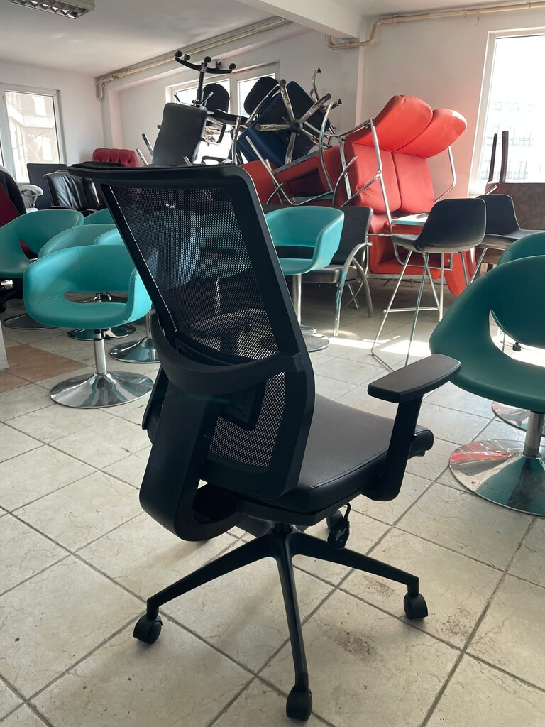 KLAS OFİS ÜSKÜDAR SIRT FİLELİ OTURMA YERİ DERİ ÇALIŞMA KOLTUĞU - 3