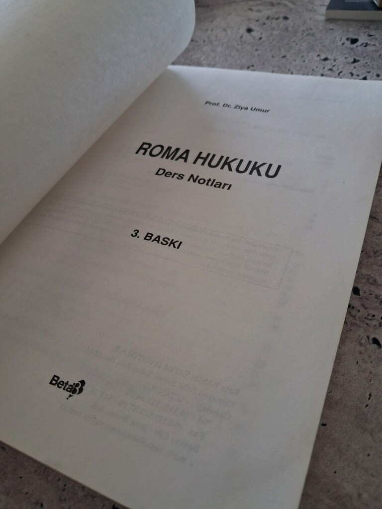 Roma Hukuku Ders Notları - 4