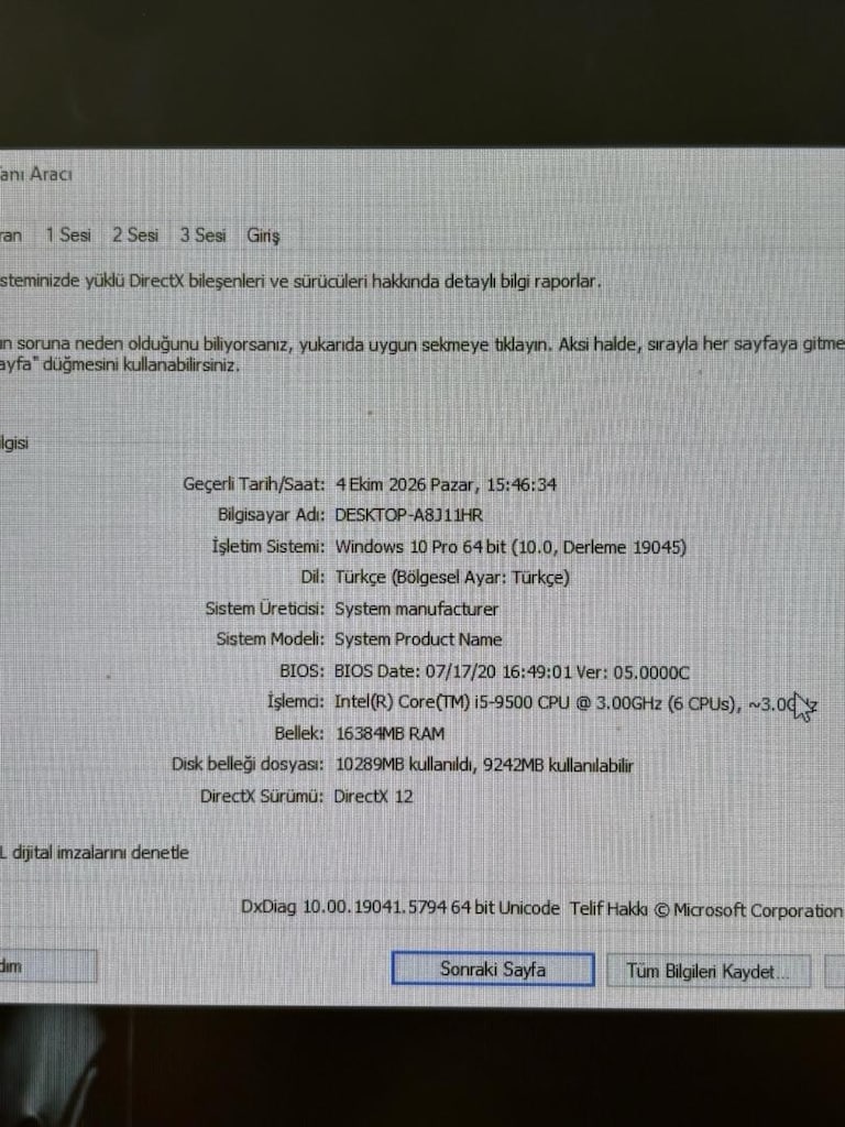 MASAÜSTÜ PC MASA OYUNCU KOLTUĞU SET - 6