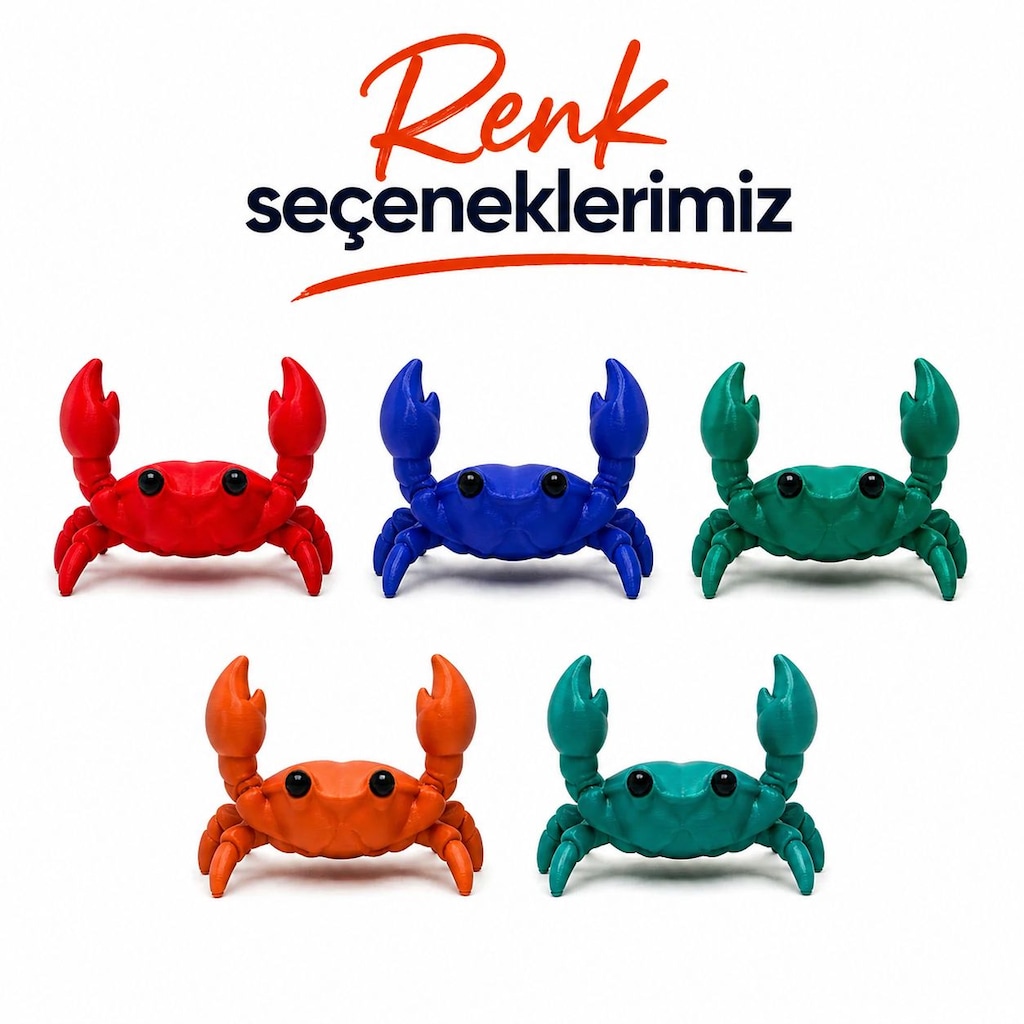 Yapı3D Yengeç Tasarımlı Kalem Tutucu Organizer - 3