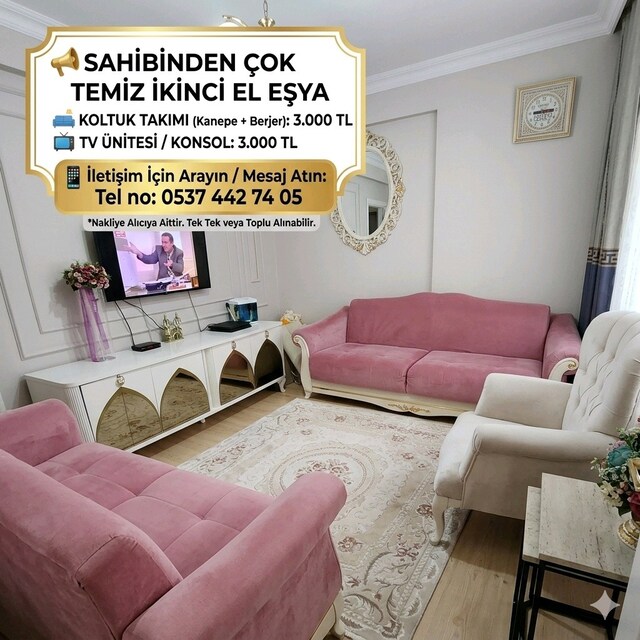 Koktuk takımı +tv ünitesi
