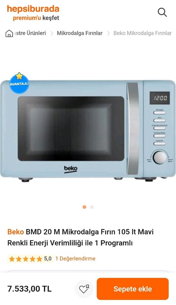 BEKO BMD 20M MİKRODALGA FIRIN - 8