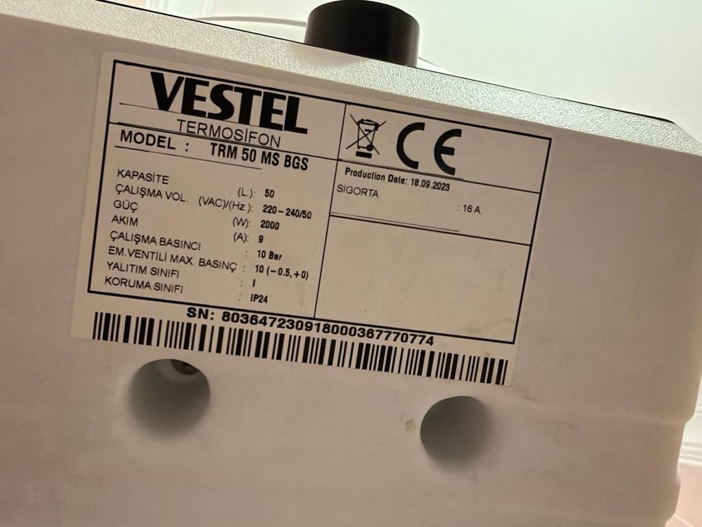 VESTEL TERMOSİFON 50 LT - 4