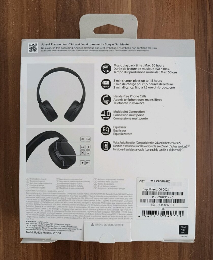 Sony WH-CH520 Kulak Üstü Bluetooth Kulaklık - 2