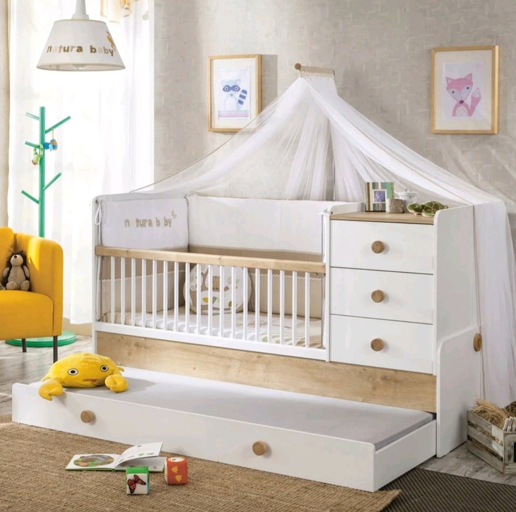 Baby Natura Büyüyen Bebek Karyolası (Ebeveyn Karyolalı)