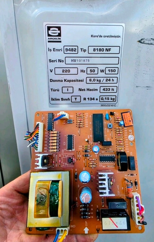 Arçelik 8180 NF model No-Frost buzdolaplarına uyumlu orijinal elektron - 5