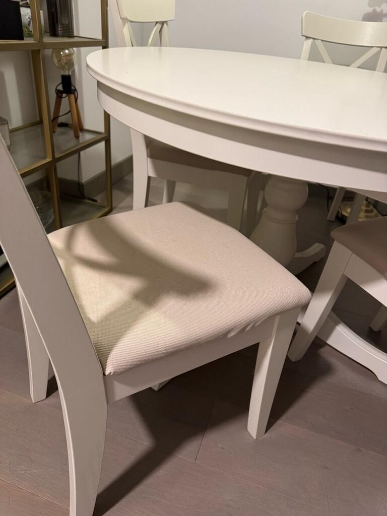 ikea masa ve 4 kisilik sandalye takimi - 2