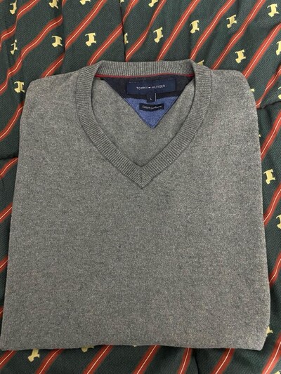 Tommy Hilfiger Erkek Kaşmir pamuk kazak