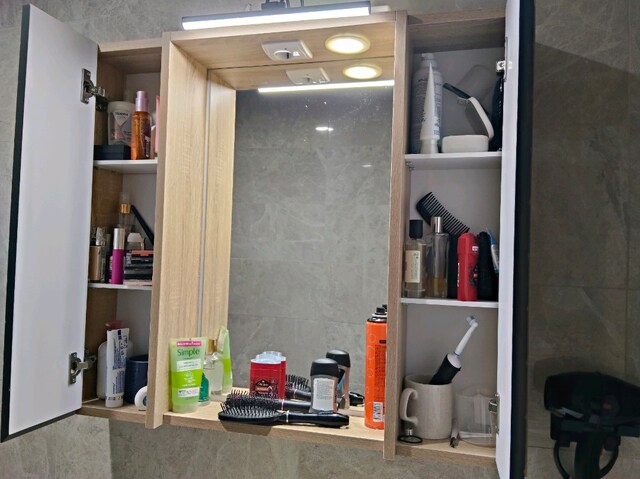 Banyo Dolabı Üst Modül-Füme-Gri