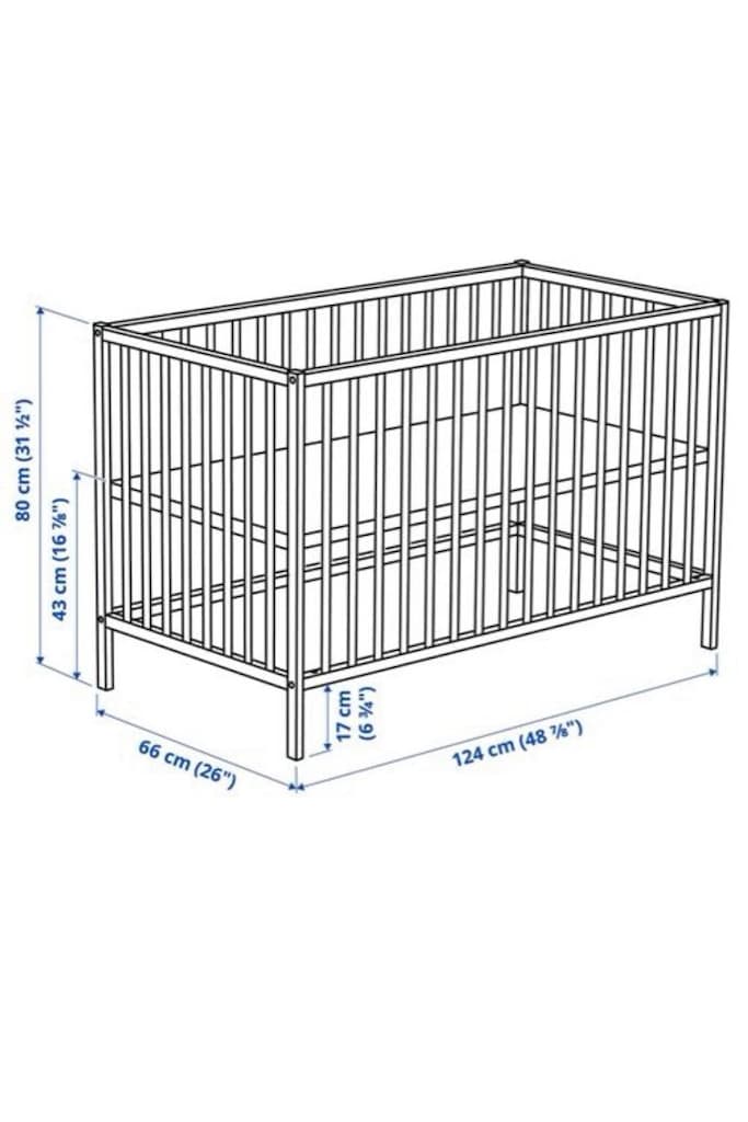 ikea bebek karyolası 60x120 - 5
