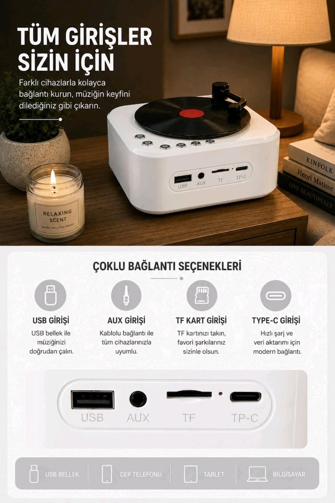 Nostaljik Pikap Tasarımlı Bluetooth Hoparlör - 3