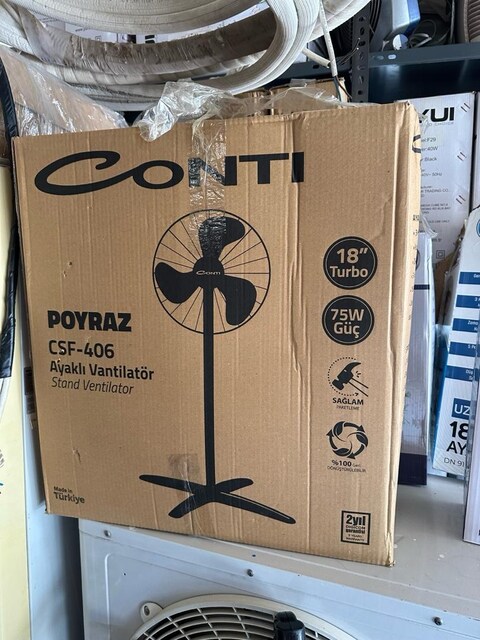 Sıfır vantilatör kuvvetli üflemesi var.75w gücünde