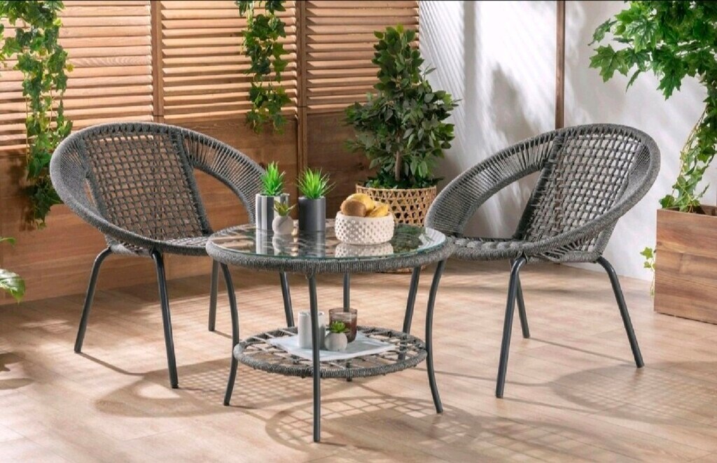 Vivense Metal İp Bahçe Balkon Takımı