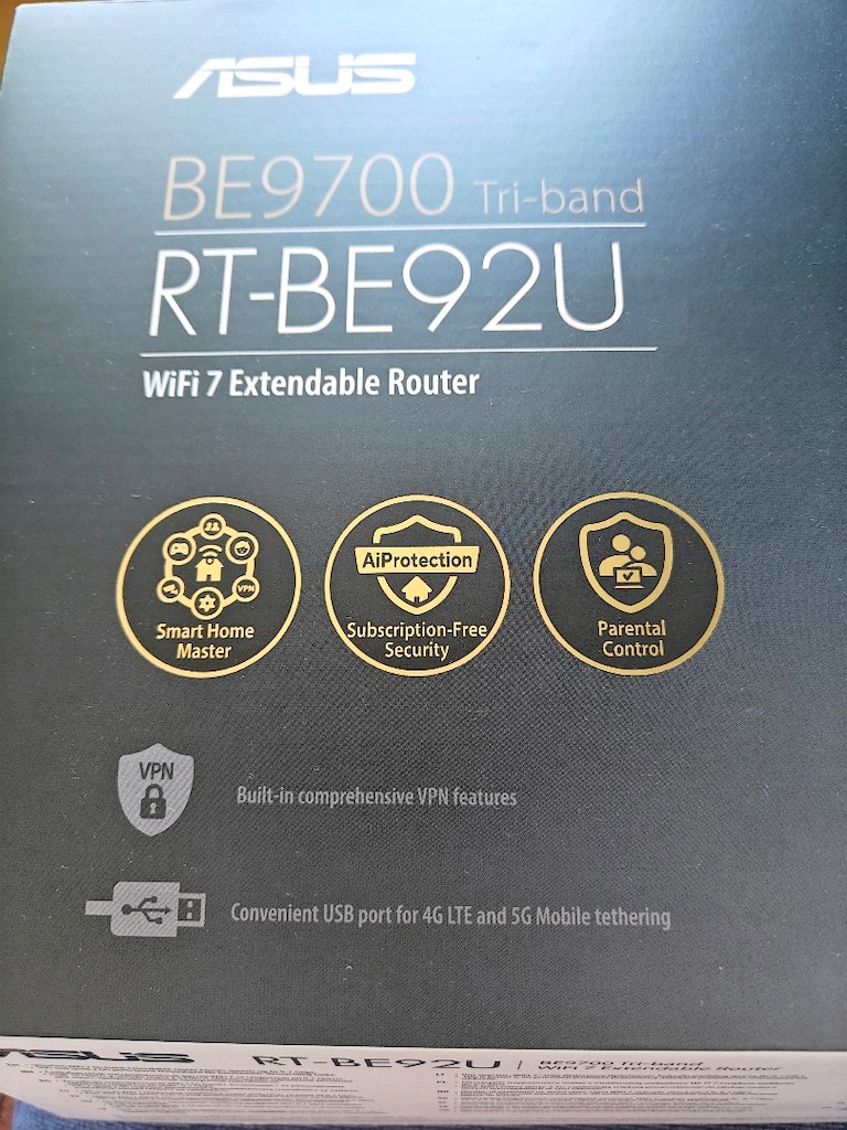 ASUS RT-BE92U BE9700 TRİ-BAND WİFİ 7 ROUTER - 3