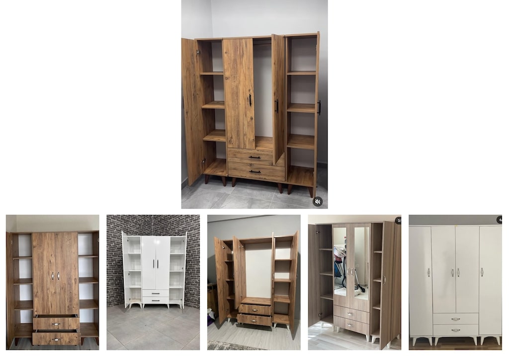 4 kapaklı elbise dolabı bgwzpfcvkq - 6