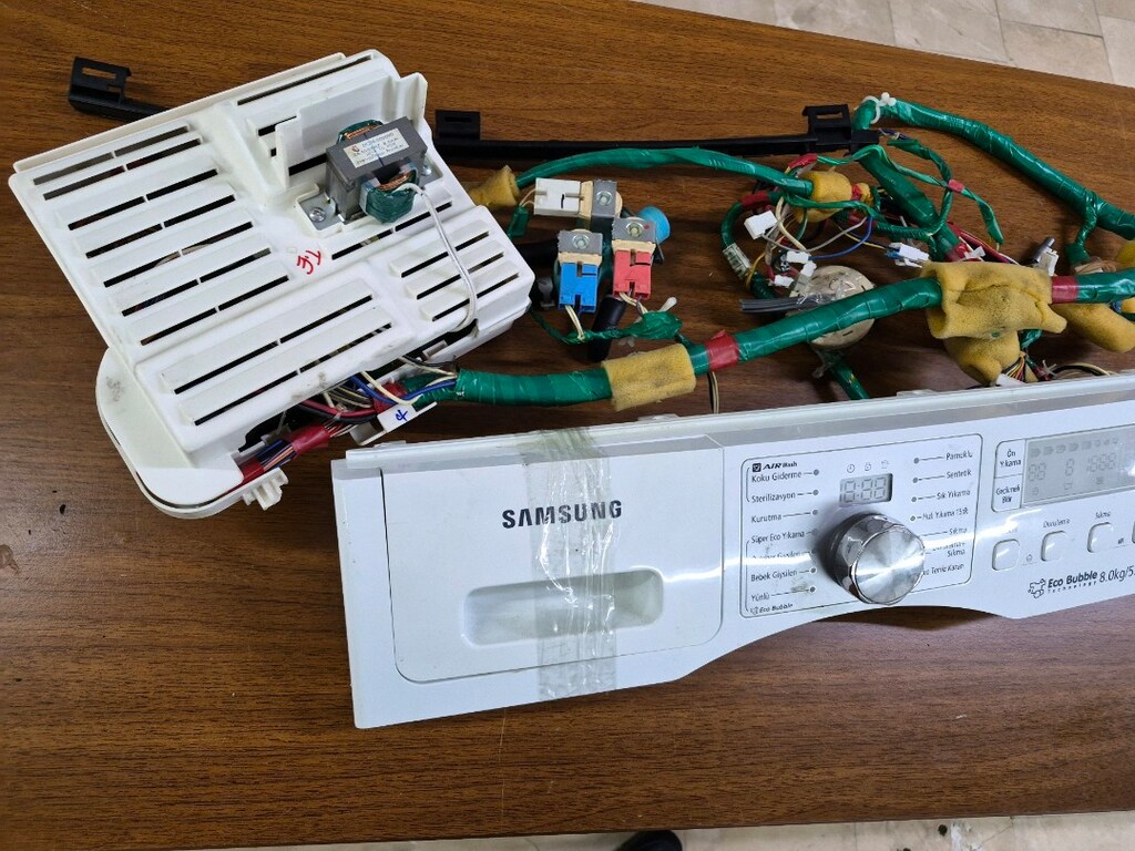 Samsung Ecobuble 8.0kg / 5.0kg WD0804W8E Çamaşır Makinesi Anakart Kabl - 7