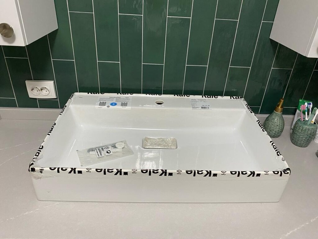 KALE Marka Tezgah Üstü Lavabo 80*50 - 3