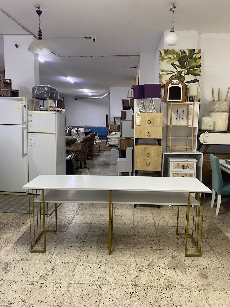 2. EL FERFORJE AYAKLI ÖZEL TASARIM ÇALIŞMA MASASI - 6