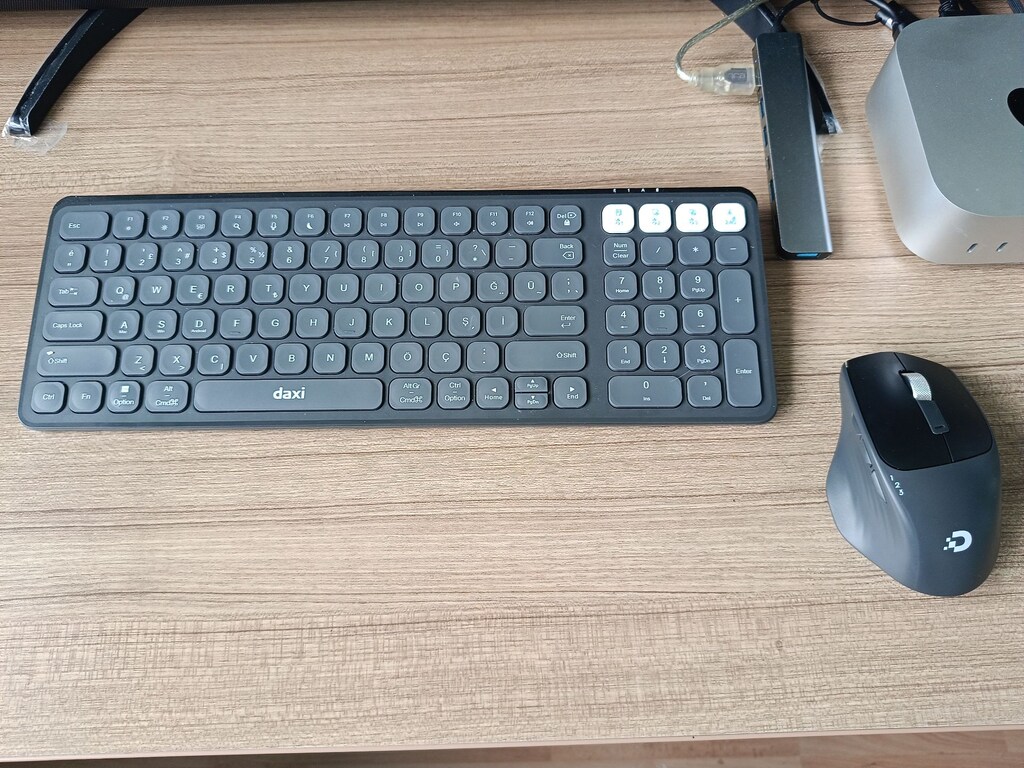Mac Mini M4 16GB, 256Gb/LG 34" Kavisli Pivot Monitör/Xiaomi Soundbar - 5