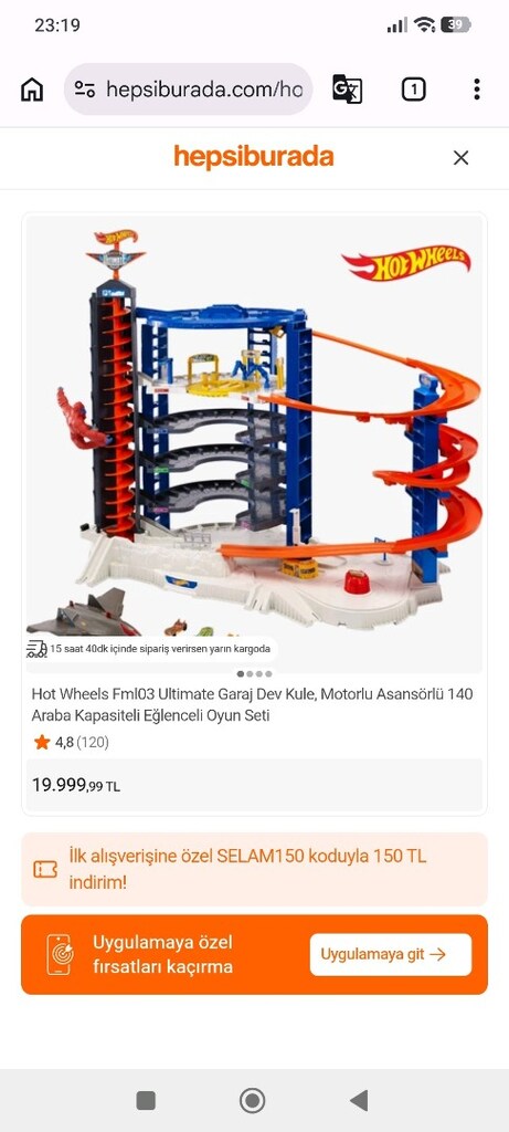 Hot Wheels FML03 Hot Wheels Ultimate Garaj Dev Kule - 6